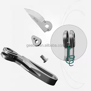 New Arrival Titanium EDC Mini Folding Knife M390 Steel As Box <strong>Cutter</strong> with <strong>Key</strong> Chain Hole for Outdoor and Everyday Life - Product Image 3