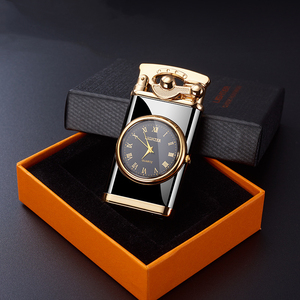 Customized Windproof Cigarette Cigar Butane Refillable Gas Torch Smoking Accessories <strong>Jet</strong> Clock <strong>Watch</strong> Encendedores Lighter - Product Image 6