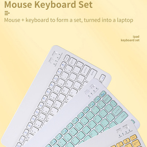 Miniteclado y ratón delgado de 7 pulgadas para tableta, teclado inalámbrico para teléfono Android, ruso y español, 2022 - Product Image 2