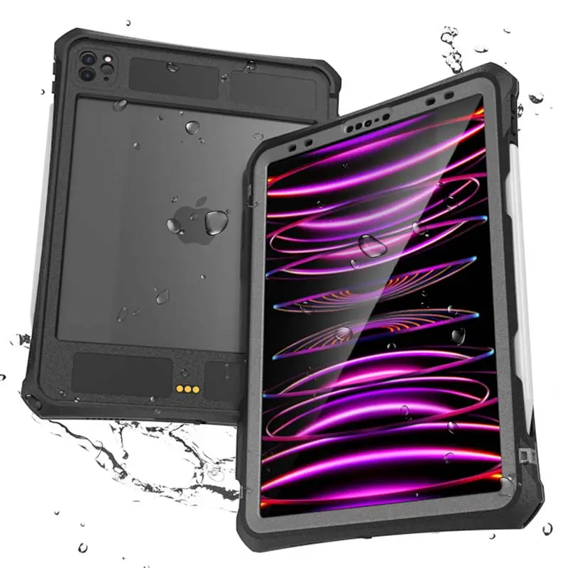 Casing penutup Tablet tahan air IP68, casing pelindung layar Tablet 360 derajat tugas berat tahan air untuk iPad Pro 11 inci 2020 2021 2022