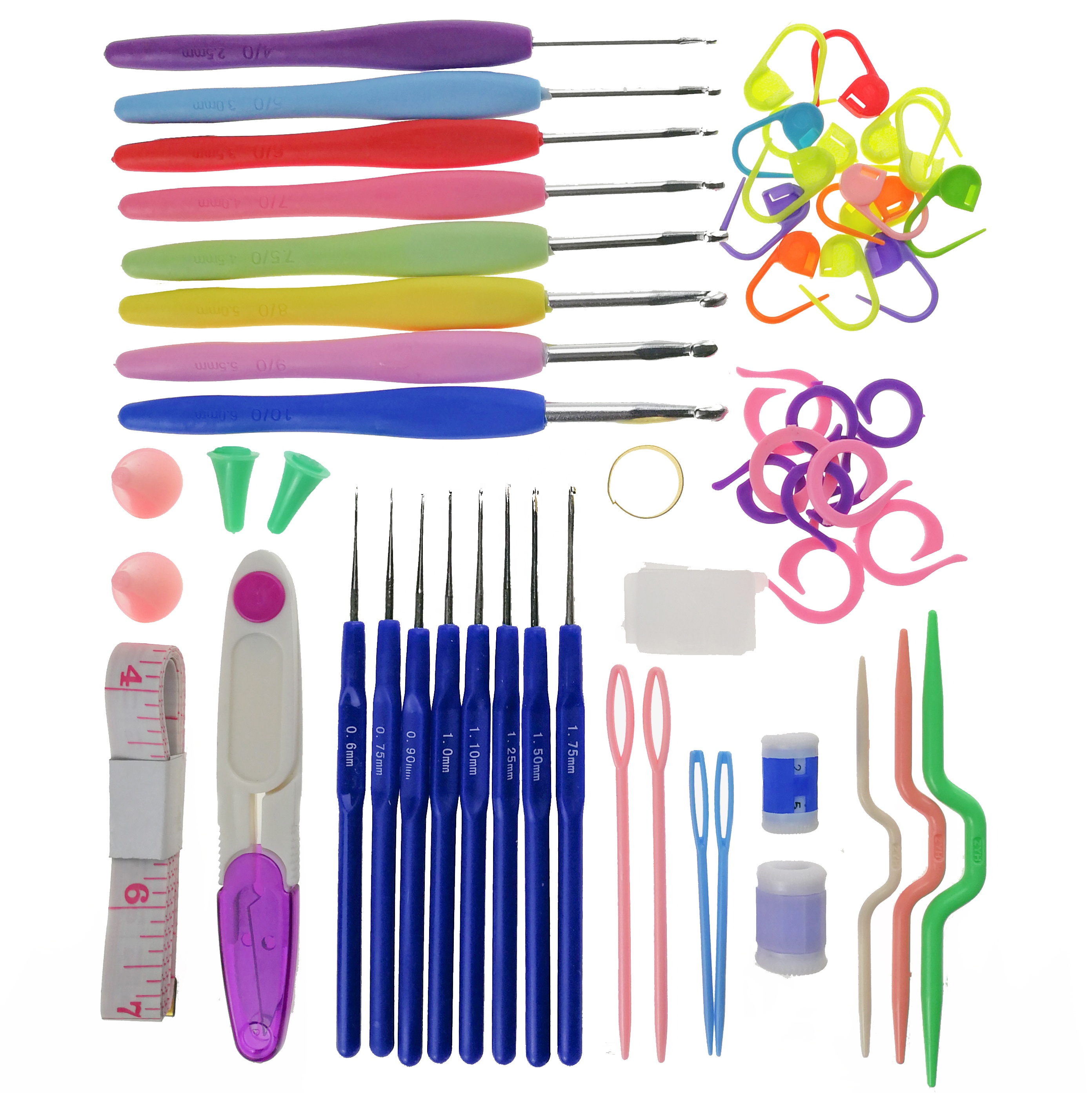 Colorful crochet hook