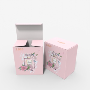 Pembe Girly tasarım parfüm şişe ambalajlama kutu 10ml 20ml 30ml 50ml parfüm özel kağıt kutu parçalanabilir kozmetik kağıdı posta gönderim kutusu - Product Image 3