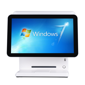 15,6 дюймов двойной экран все в одном кассовый аппарат POS система Win Android система емкостный сенсорный POS машина - Product Image 3