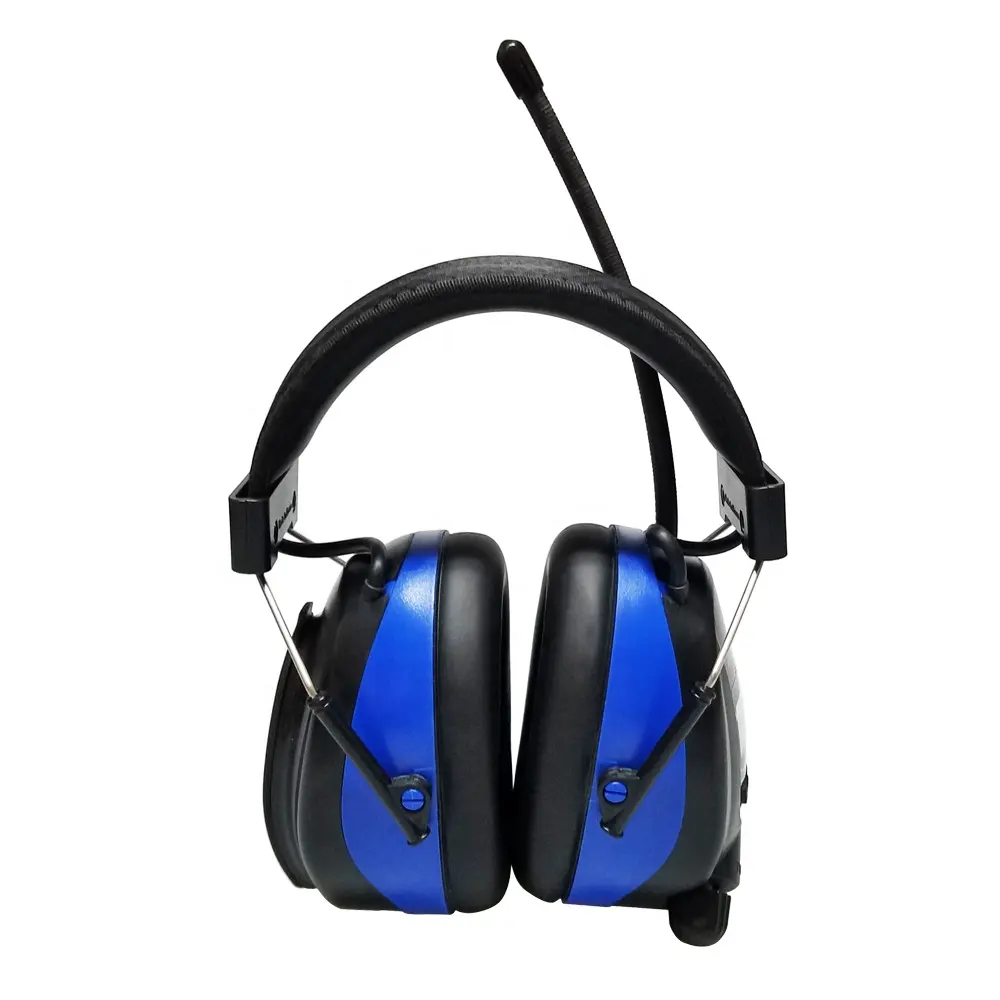 EM3001 casque de divertissement réduction du bruit défenseur de l'oreille DAB + cache-oreilles numérique dent bleue Radio FM cache-oreilles de sécurité électronique