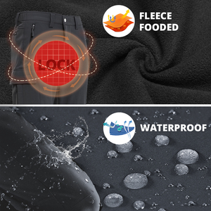 Tùy Chỉnh Người Đàn Ông Của Mùa Đông Mềm Shell Quần Cho Thể Thao Ngoài Trời Windproof Ấm Không Thấm Nước Dệt Hàng Hóa Đi Bộ Đường Dài Chống Nước Quần - Product Image 5