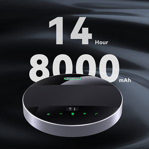 Tenveo M5B蓝牙和无线扬声器，带4个麦克风和扬声器360语音拾取5m语音半径触摸屏 - Product Image 5