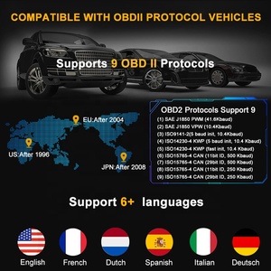 在庫ありv310は、1996年以降のすべてのOBD2車両の明確な診断トラブルコードを読み取るアドレスチェックエンジンライトの問題を識別します - Product Image 2
