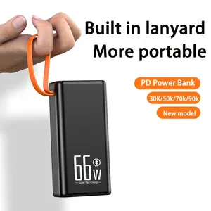 Power Bank 50000mah Pd 66w Portable Pd 22.5w Super Fast Charging Quick Flash Charge Power Bank High Capacity 5 <strong>Output</strong> 3 <strong>Input</strong> L - Product Image 4