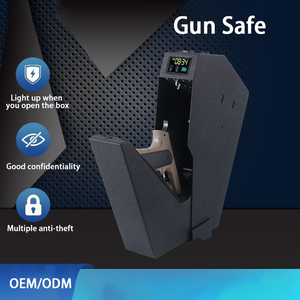 新しい家庭用盗難防止銃安全指紋パスワード表示クロスボーダー鋼製キーロック安全デポジットボックス - Product Image 2