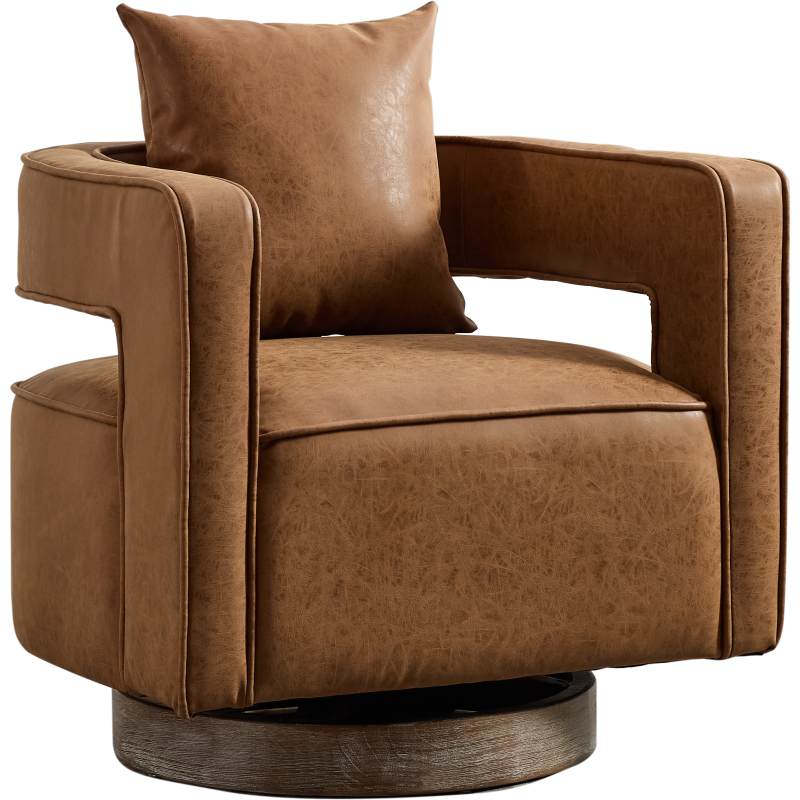 สีน้ำตาล + PU