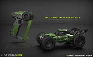 Remote Control Building Kits STEM Toys 4WD Remote Control Cars <strong>RC</strong> <strong>Monster</strong> for Kids - Product Image 3