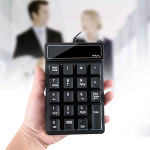 Miniteclado mecánico portátil con cable USB, teclado numérico suspendido para ordenador, PC y portátil, 19 teclas