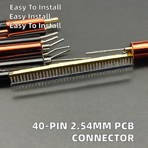 Scheda singola fila computer maschio Pin intestazione per Arduino 1x40P 2.54 fragile 40Pin striscia connettore PCB Kit elettronico fai da te