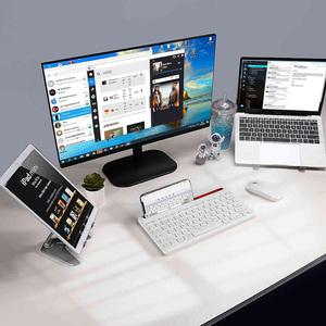 Wireless <strong>Keyboard</strong> Multi-Device BT and 2.4G Dual Mode for iPad to 3 Devices for Tablet iPhone PC Smart TV IOS <strong>Android</strong> Windows - Product Image 4