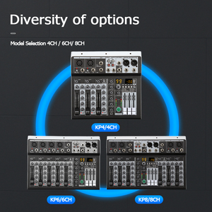 Cooyinka Mini alta calidad 4 canales Dual DSP profesional DJ mezclador de música consola de Audio con procesador de sonido Dual DSP - Product Image 2