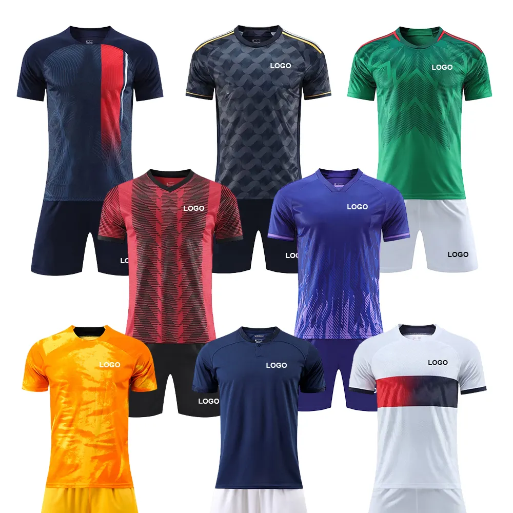 Vêtements de sport de bonne qualité pour adultes, uniforme de football, maillot de sport personnalisé, t-shirt de football pour hommes