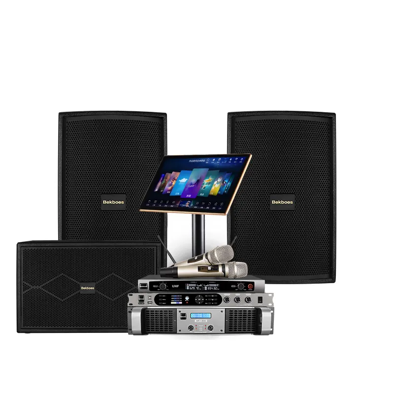 Bekboes Mic KTV Karaoke Player Set pa system outdoor 15 inches sound equipment/amplifiers/speaker Speakers
