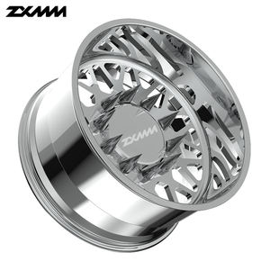 Custom 22 24 <span class=keywords><strong>26</strong></span> 28 30 Inch Luxe Diepe Schotel Gesmeed Chroom Polish Legering Dual Wielvelg Voor Ford Ram Truck 8X180 8X170 8X165.1 - Product Image 6