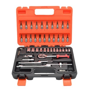 46 adet 1/4 inç anahtarı onarım el araç kiti aracı S2 tornavida uçları ile metrik lokma anahtar vida kiti setleri - Product Image 1