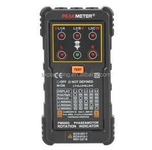 Misuratore PM5900 3 indicatore di rotazione del motore misuratore di sequenza indicatore di campo rotante 3 fase sistema di prova del motore Multimetro - Product Image 1