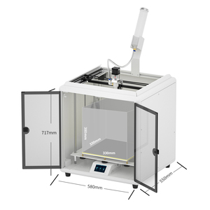 MOORE 3 Pro卸売陶器製造サイズ330*330 * 380mm高速セラミック金属プルサI3構造粘土3Dプリンター - Product Image 5