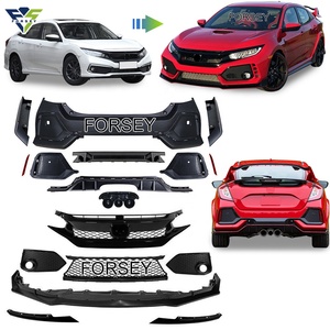 Araç gövde kiti honda c-ivic 2016-2020 yükseltme tipi ile ön dudak - Product Image 1
