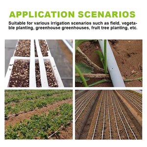 Gardening Supplies Drip Irrigation Tape 1 Hectare Drip Irrigation System White Outside Drip Tape 16mm with <strong>Flat</strong> <strong>Emitter</strong>