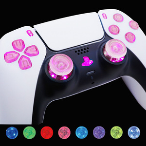 D-pad all'ingrosso custodia trasparente custodia protettiva Shell Face Thumb Stick Kit pulsante Mod Led per Controller PS5 - Product Image 5