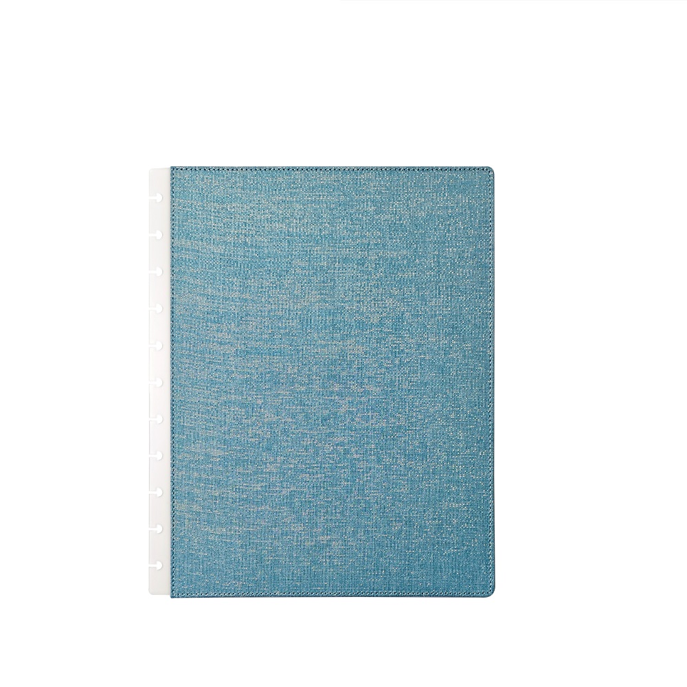 Fil d'or coton lin-bleu