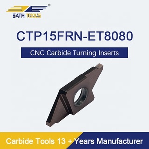 CTP15FRN Schweizer Wolfram carbid CNC-Schneidwerk zeuge PVD-Drehmaschine Hartmetalle insatz Gerillte Trenn einsätze OEM anpassbar - Product Image 5