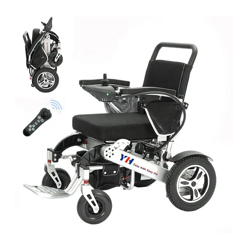 Fauteuil roulant électrique Portable pliable, léger et pas cher, fauteuil roulant motorisé