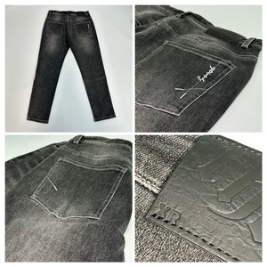 Tùy Chỉnh Người Đàn Ông Của Hợp Thời Trang Rắn Màu Hàng Hóa Denim Quần Quan Hệ Nhân Quả Phong Cách Thoáng Khí Thêu In Người Đàn Ông Jeans Với Nút - Product Image 4