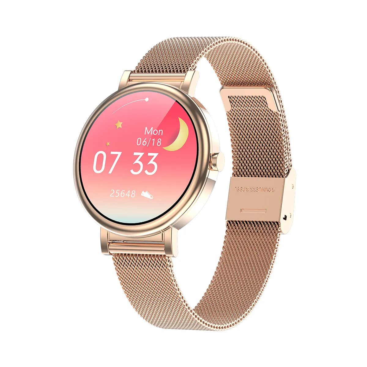 316 Edelstahl Armband Damen Smartwatch Preis Fitness Tracker Smartwatch mit Silber Gold Farbe