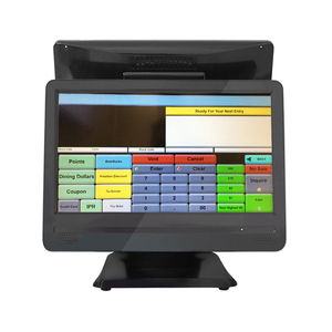 POS 15.6デュアルスクリーンメーカーコンピュータシステムデスクトップPOS - Product Image 1