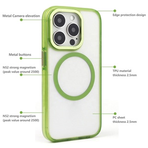 2024 yeni 16 telefon kılıfı manyetik iç çarpışma koruyucu kılıf için 12 13 Pro koruyucu Case15 Pro Max manyetik için 16 vaka - Product Image 3