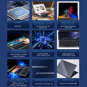 CRELANDER X16 Dual Screen Laptop Notebook <strong>Computer</strong> 16 Inch Touch Screen Intel Xeon 10th Gen Touch Screen Business Laptops - Product Image 6