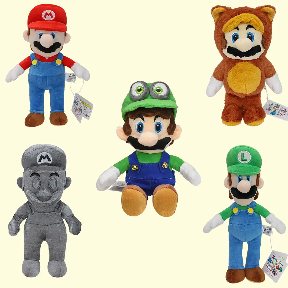 Nuovo stile vendita calda Super Mario Bros peluche Wario Waluigi peluche Grab Doll con Tag