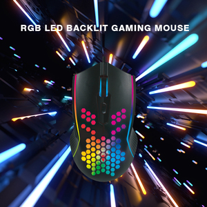 Mouse da gioco con illuminazione colorata 8D con programmazione ottica di tracciamento luminoso con cavo cavo di progettazione fabbrica OEM uso del Computer