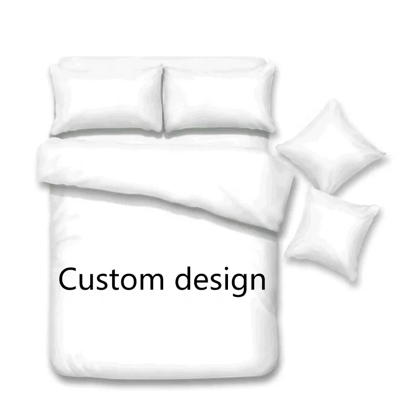 Personalização privada 3d impressão conjunto de cama, design personalizado, lençol, conjunto de cama para crianças