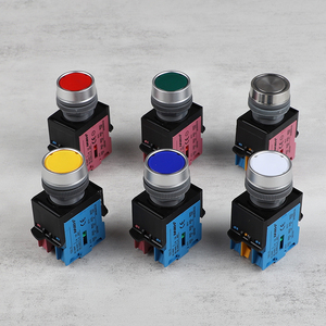 22mm mehrfarbiger wasserdichter Stahl-Kunststoff-Druckknopf 6V 12V weiße LED-Verriegelung Beleuchteter Druckknopf schalter - Product Image 4