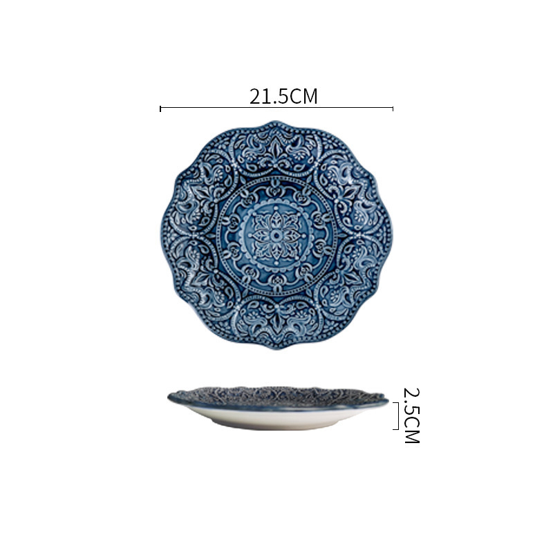 Bleu/8''Assiette