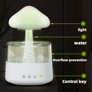 Buona vendita calda umidificatore pioggia nuvola diffusore acqua rilassante uso aromaterapia USB ricaricabile umidificatore ad ultrasuoni luce di colore - Product Image 6