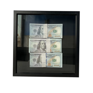 Dollar Bill <strong>Frame</strong> Art 10x10 Inch 40x40 5 Depth with Money Shadow <strong>Box</strong> <strong>Frame</strong> <strong>Display</strong> Us Dollars <strong>Deep</strong> <strong>Box</strong> <strong>Frame</strong> - Product Image 1