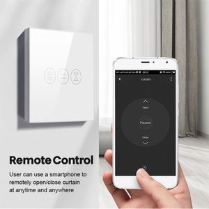 スマート<span class=keywords><strong>Wifi</strong></span>カーテンスイッチEUUS標準タッチパネルカーテン電気ローラーシャッタースイッチTuya Smart LifeAPPリモコン - Product Image 5