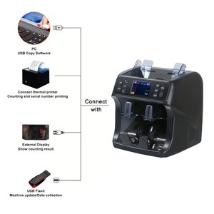 Universal Cash Multi Portable Mixed Money Counting Machine para contador de moneda bancaria con 2CIS - Product Image 4