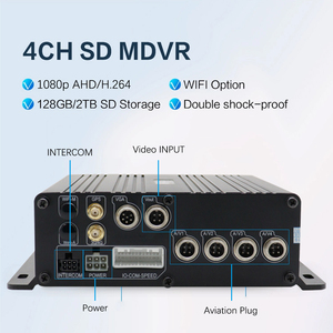 H.264 1080p Car Black Box 4-Channel Vehicle Tracking <strong>Recorder</strong> GPS Hard Drive SSD Alarm MDVR Built-in Technology Automobile - Product Image 3