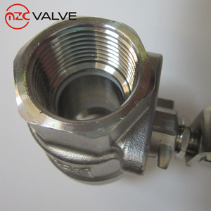 Screw Ends Full Port 1000WOG Stainless Steel <strong>Material</strong> 2PC Ball Valve with Handle