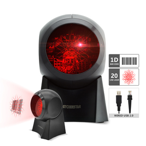 Escáner de código de barras 1d, máquina de escaneo con cable láser de 20 líneas de gran formato, lector de código de barras, punto de venta - Product Image 1