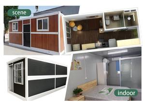 Casas de contenedores de diseño moderno de lujo cabina de estructura de acero portátil plegable para contenedor de hotel - Product Image 2