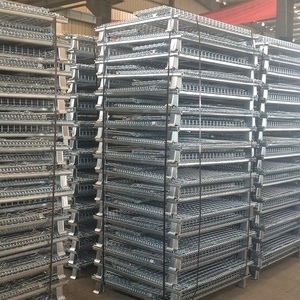 Wire Mesh <strong>Container</strong> <strong>Loading</strong> Capacity 500KG Collapse <strong>Container</strong> Movable Warehouse Storage Cage - Product Image 6